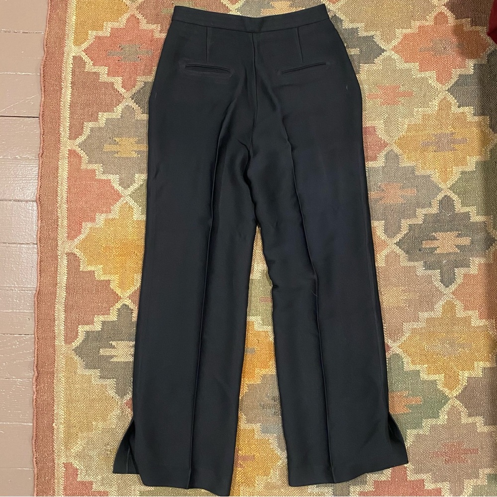 SCANLAN THEODORE Wide Leg Black Trouser